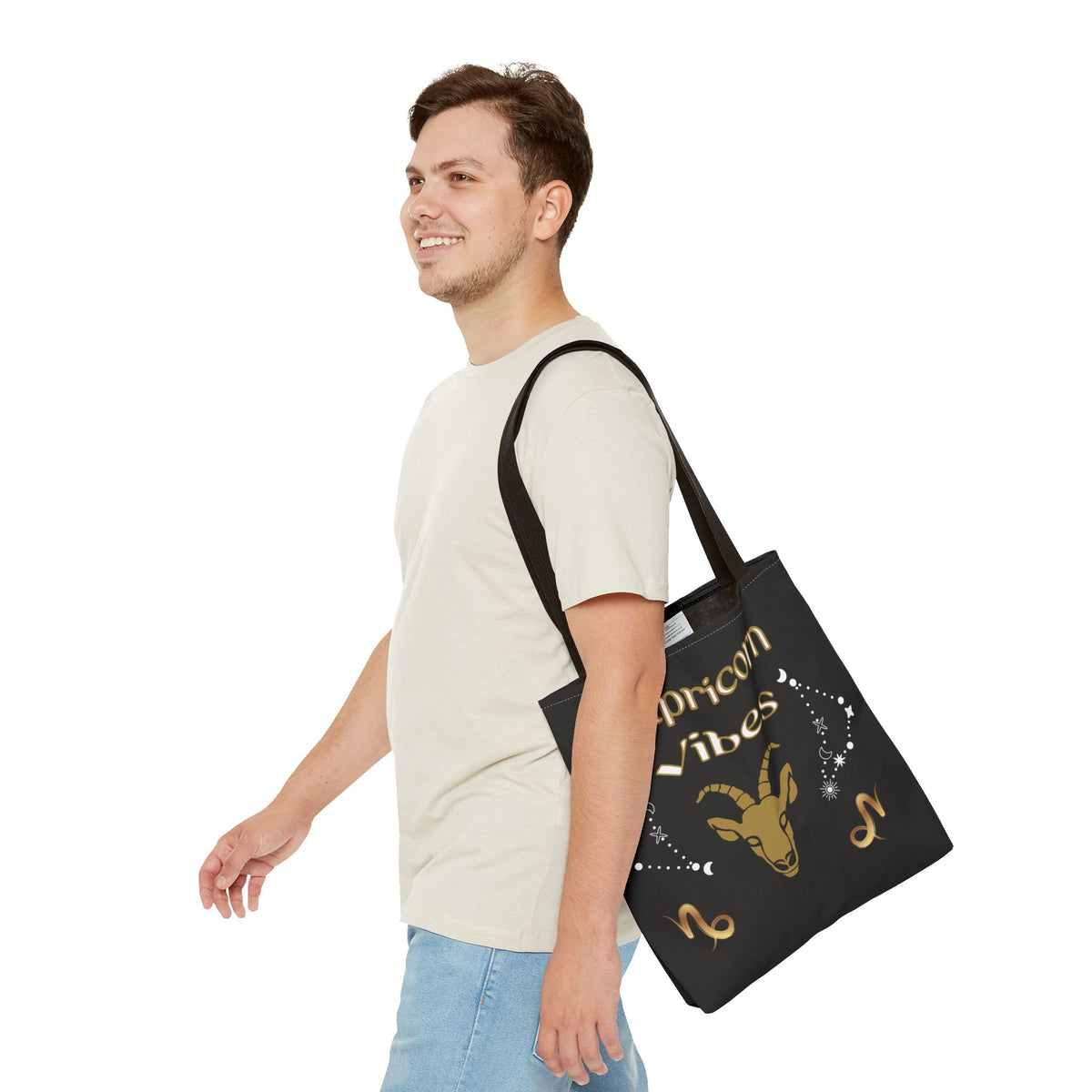 Capricorn Vibes Tote Bag — Zodiac Birthday Gift (December 22–January 19)