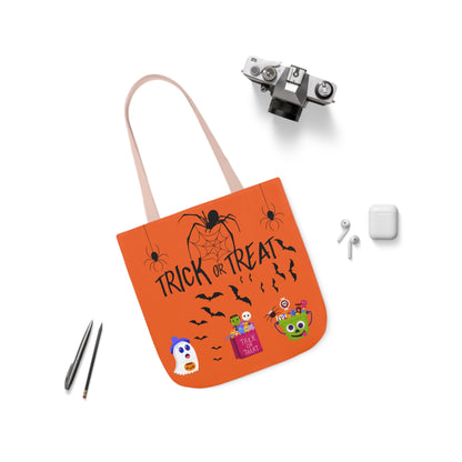 Holloween Canvas Tote Bag, 5-Color Straps