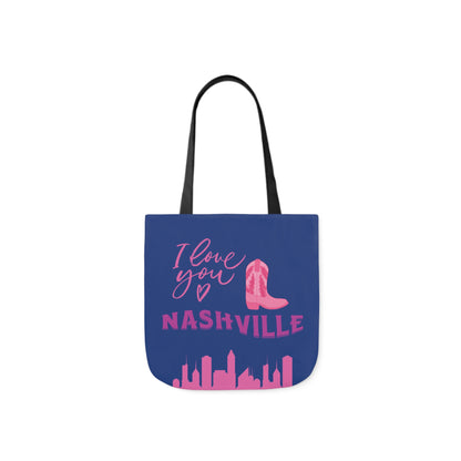 Canvas Tote Bag Nashville Blue