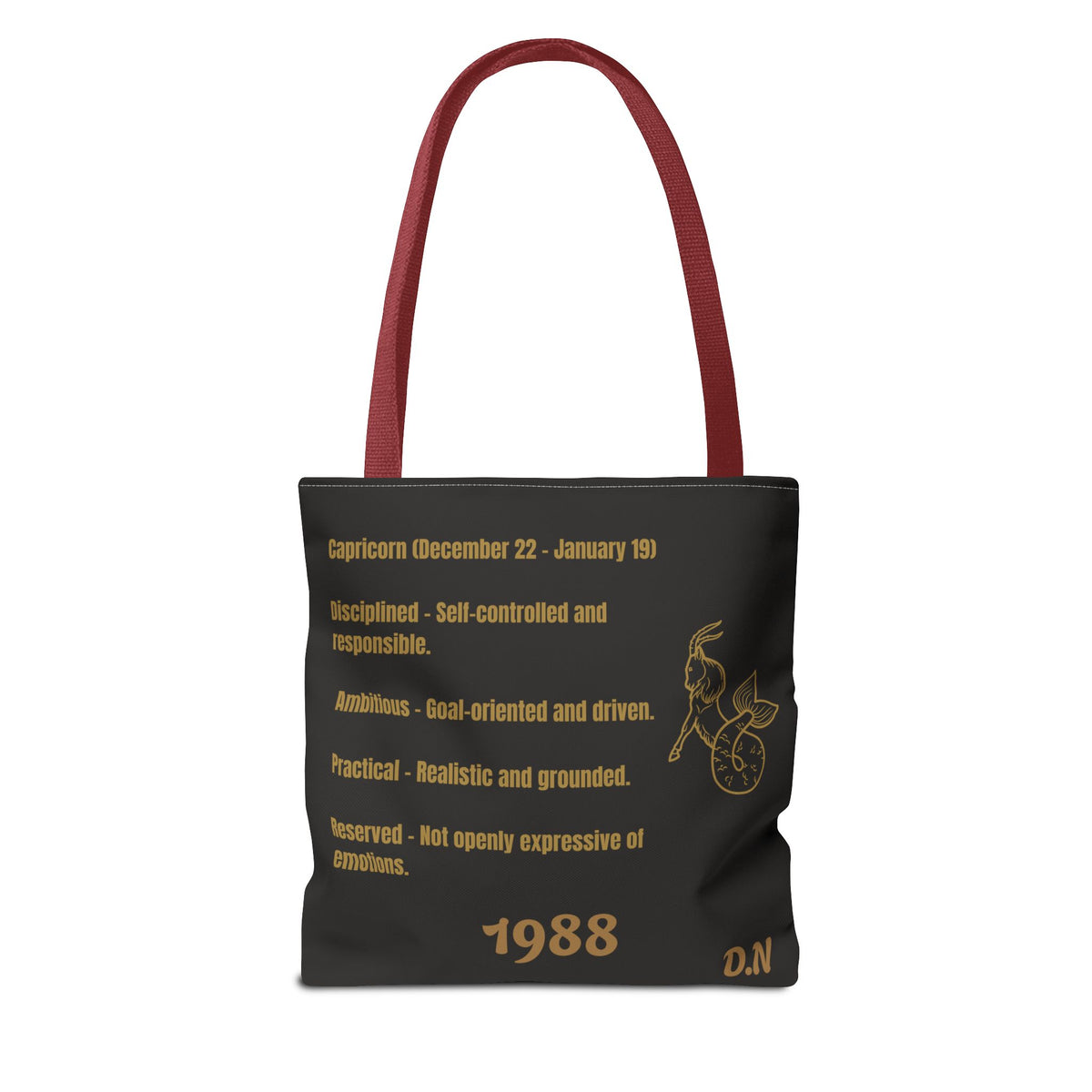 Capricorn Vibes Tote Bag — Zodiac Birthday Gift (December 22–January 19)