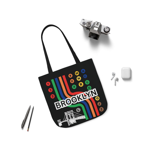Brooklyn Subway Retro Canvas Tote