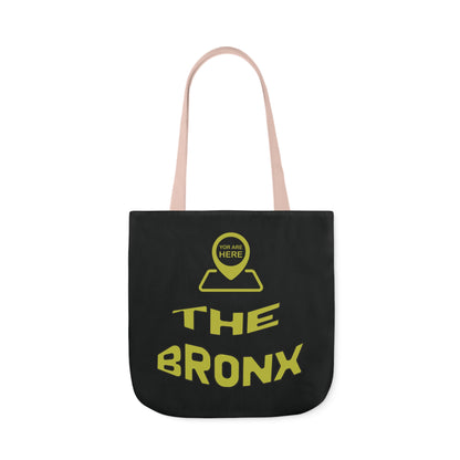 Canvas Tote Bag - Black Personalized City with Map Design