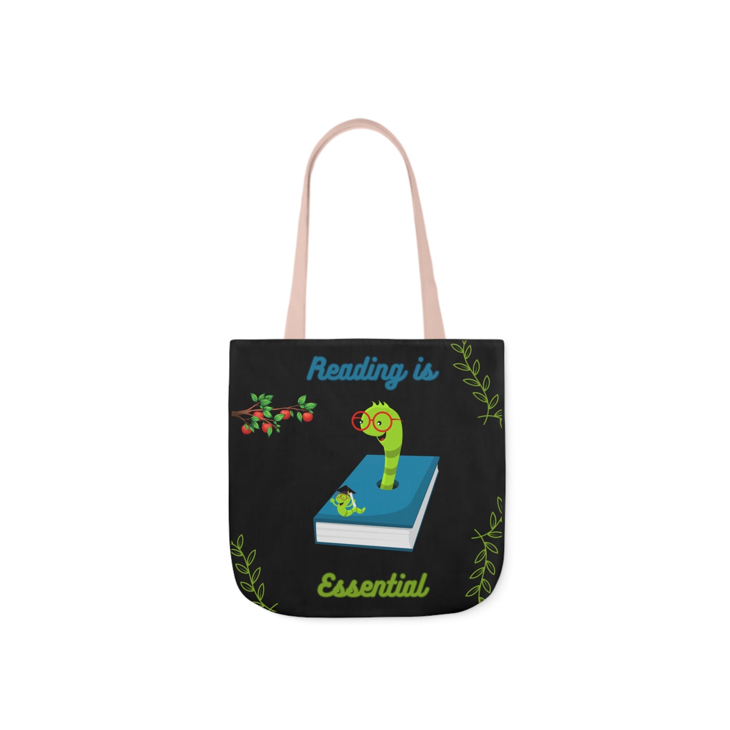 Book bag Canvas Tote Bag, 5-Color Straps