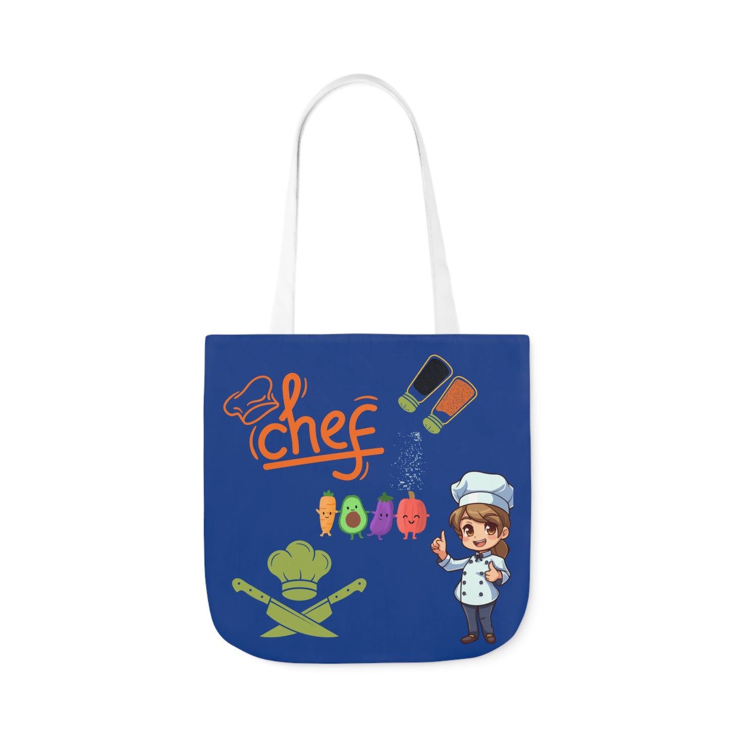 Chef Canvas Tote Bag, 5-Color Straps