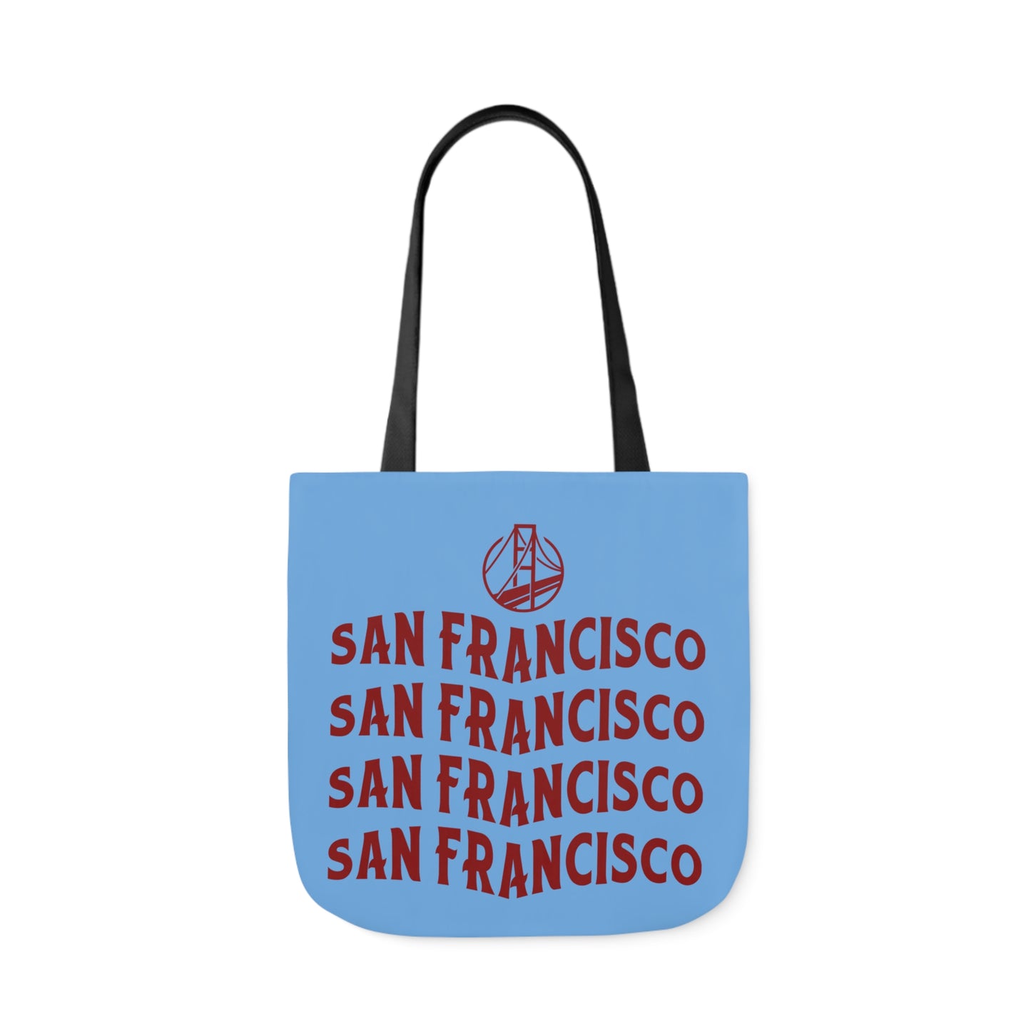 Canvas Tote Bag, San Francisco Light Blue