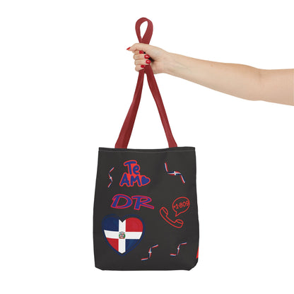 Personalized Initials & D.O.B Dominican Republic CanvasTote Bag