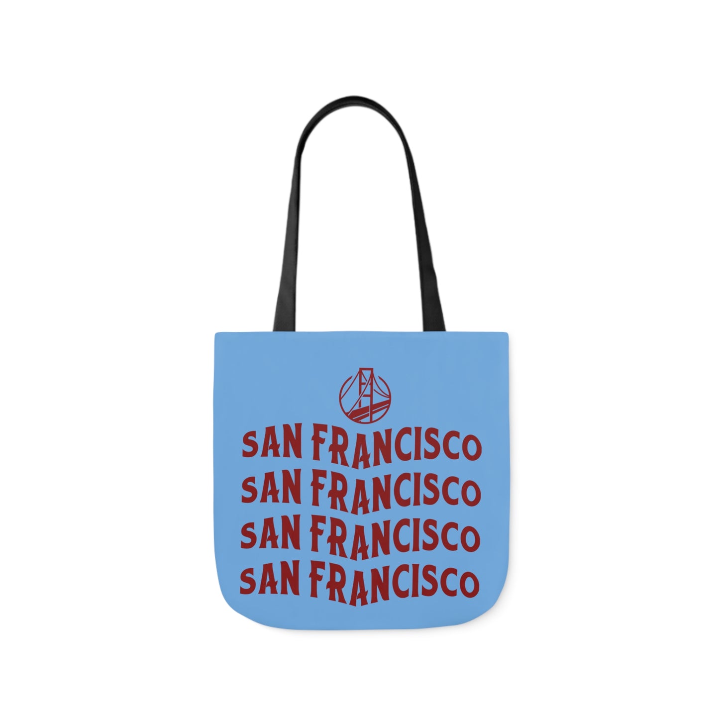 Canvas Tote Bag, San Francisco Light Blue