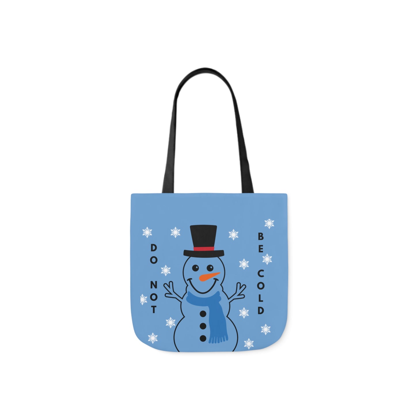 Blue Snowman Tote Bag