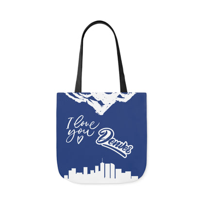 Canvas Tote Bag Denver Colorado Theme