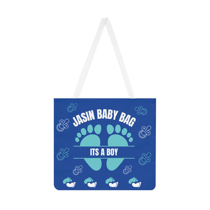 Mommy Personalized Blue Baby Shoulder Tote Bag