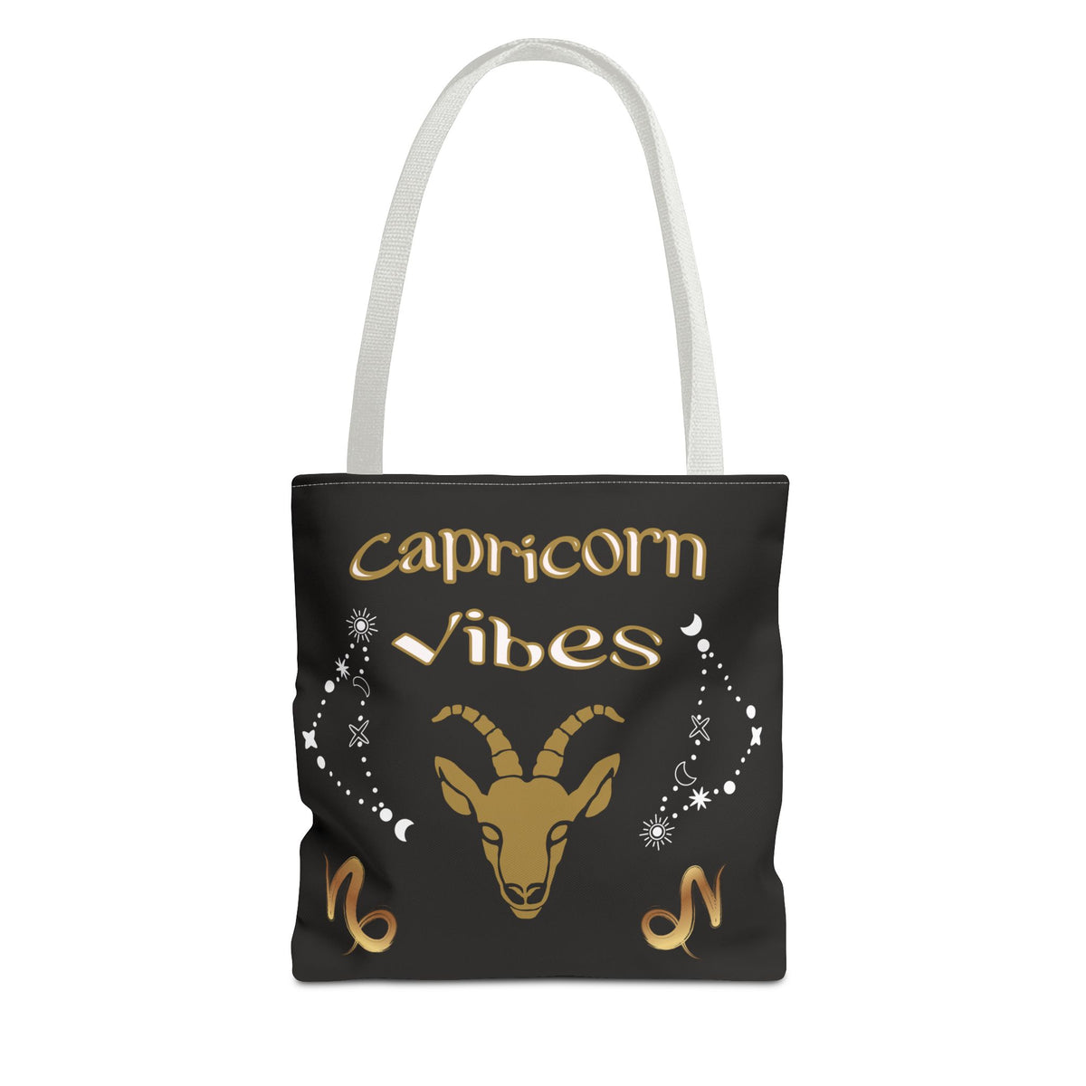 Capricorn Vibes Tote Bag — Zodiac Birthday Gift (December 22–January 19)