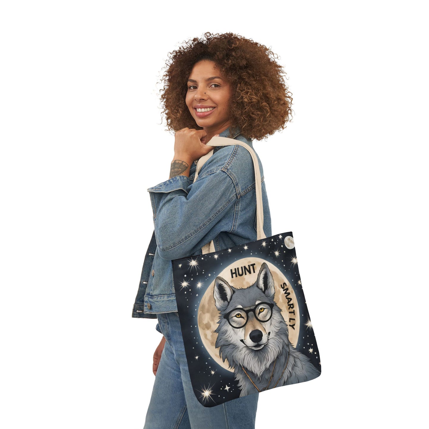 Canvas Tote Bag for Wolf Lovers