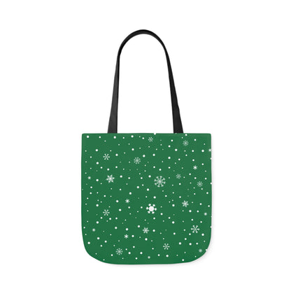 Green Christmas Personalized pet Canvas Tote Bag