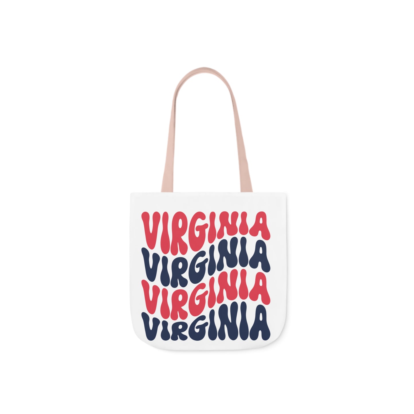 Canvas Tote Bag - Virginia Design with 5-Color Straps