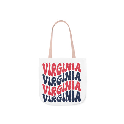 Canvas Tote Bag - Virginia Design with 5-Color Straps