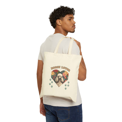 Dog lovers Cotton Canvas Tote Bag