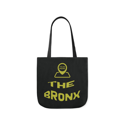 Canvas Tote Bag - Black Personalized City with Map Design