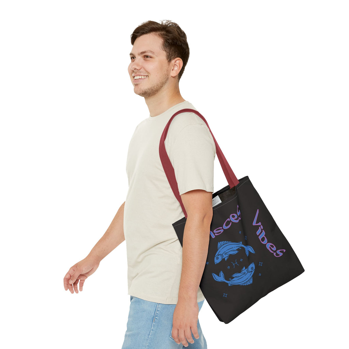 Pisces Vibes Zodiac Tote