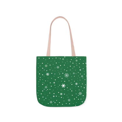 Green Christmas Personalized pet Canvas Tote Bag