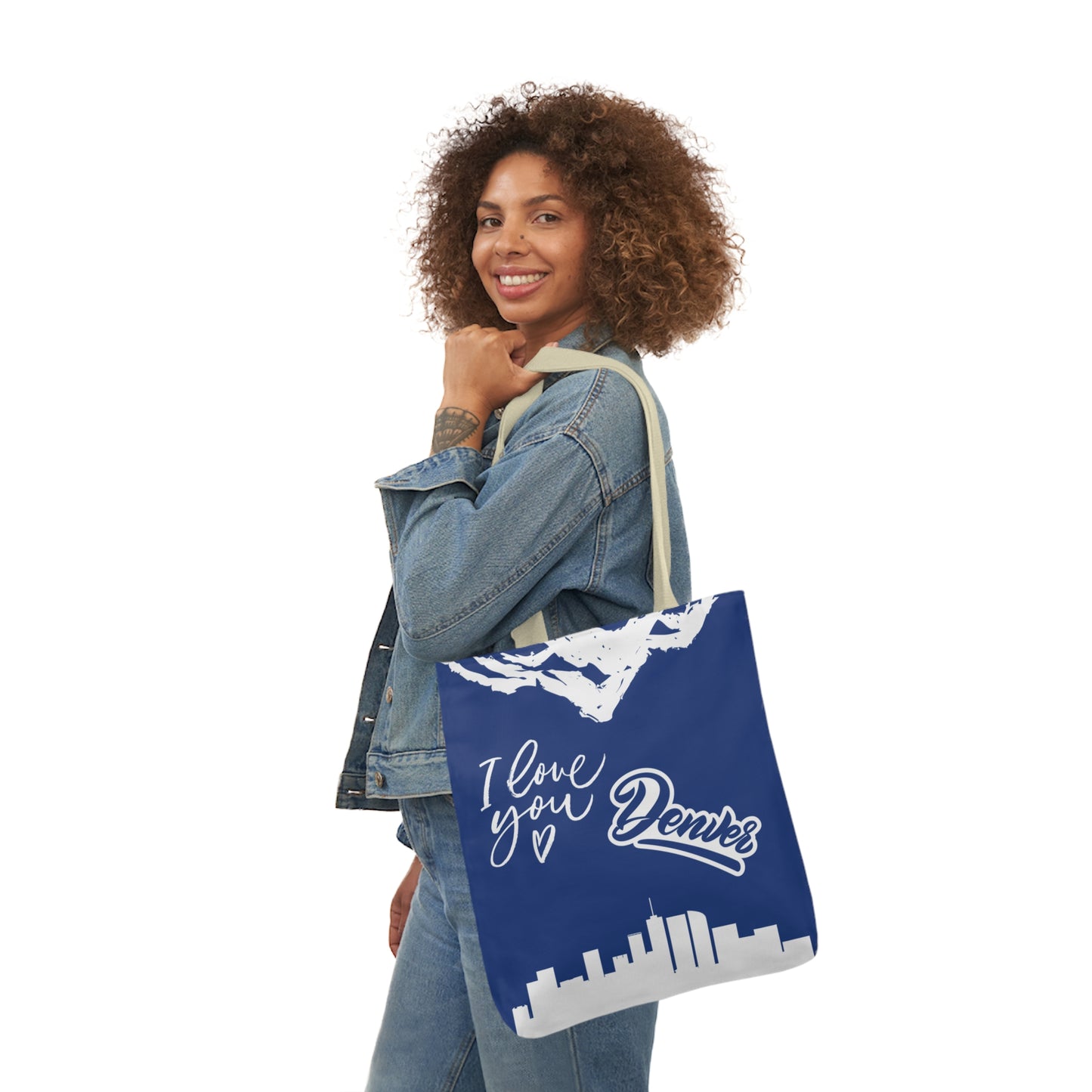 Canvas Tote Bag Denver Colorado Theme