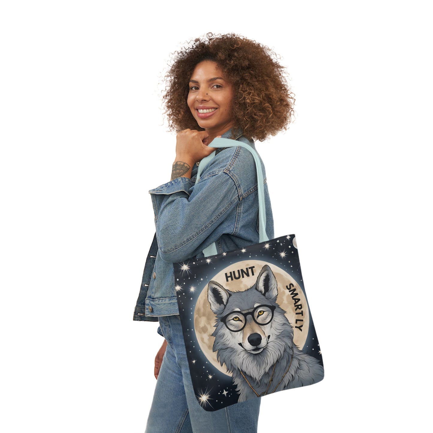 Smart Wolf Tote Bag