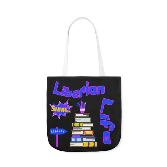 Librarian Tote Bag, 5-Color Straps