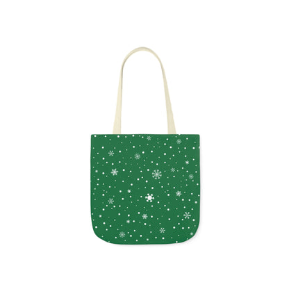 Green Christmas Personalized pet Canvas Tote Bag