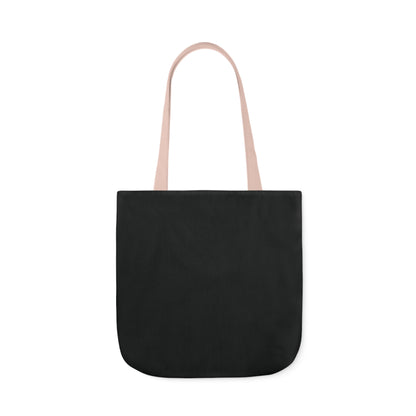 Black, Black History Graphic Design Canvas Tote Bag, 5-Color Straps