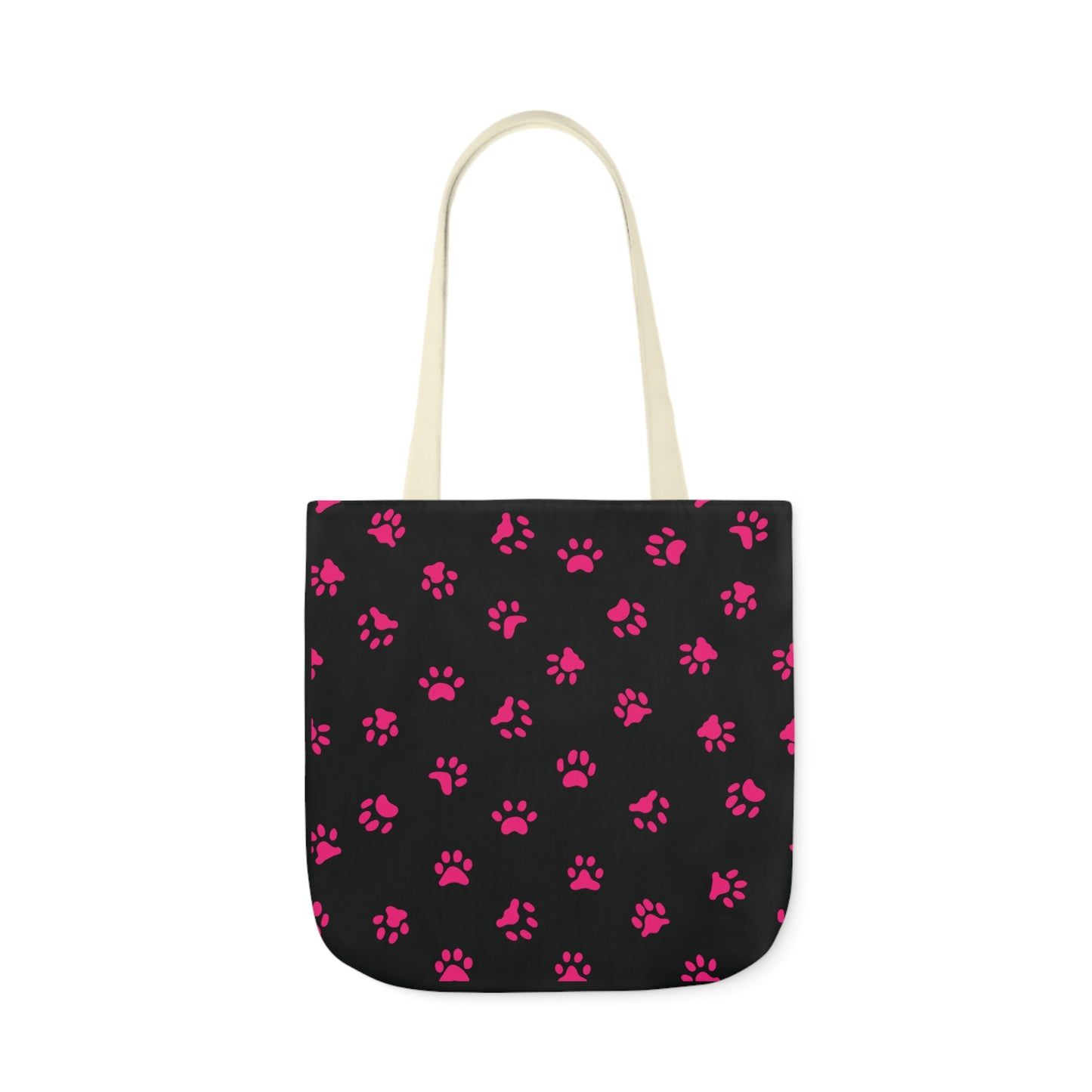 Black Personalized Cat Canvas Tote Bag