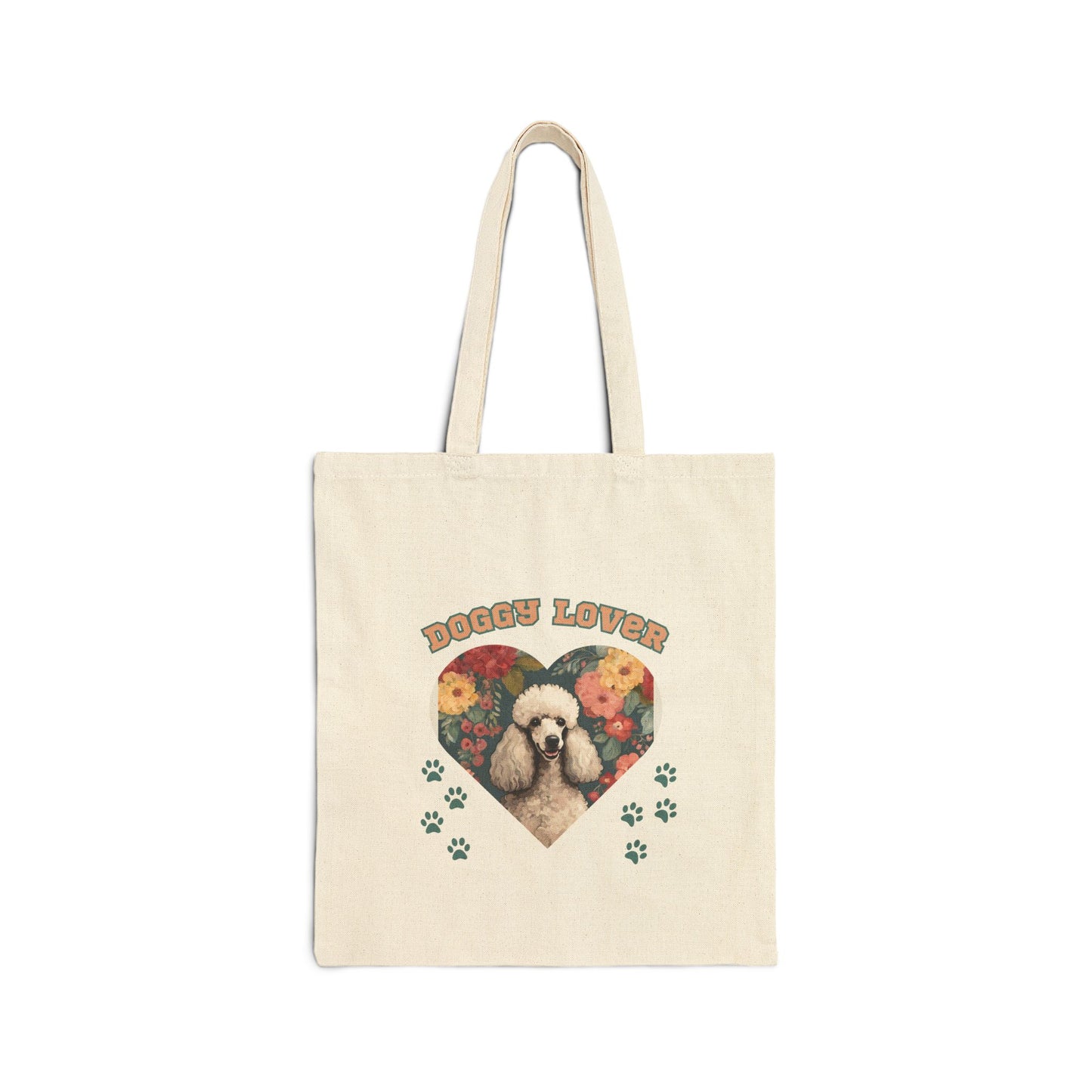 Dog lovers Cotton Canvas Tote Bag