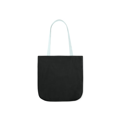 Black, Black History Graphic Design Canvas Tote Bag, 5-Color Straps