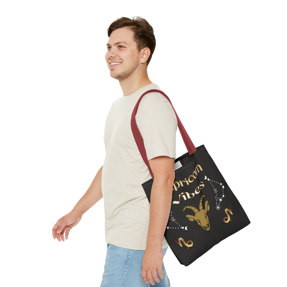 Capricorn Vibes Tote Bag — Zodiac Birthday Gift (December 22–January 19)