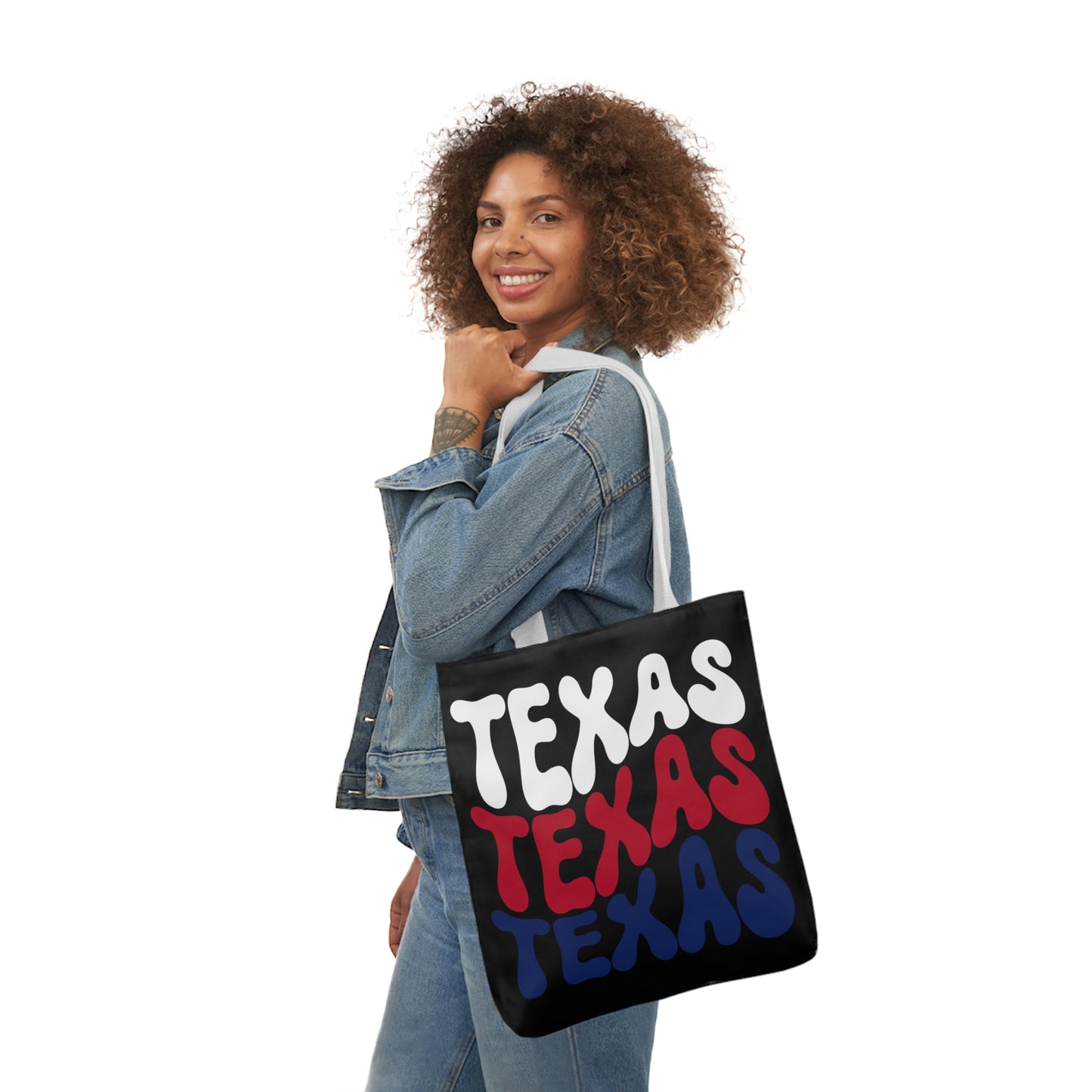 Texas Canvas Tote Bag, 5-Color Straps