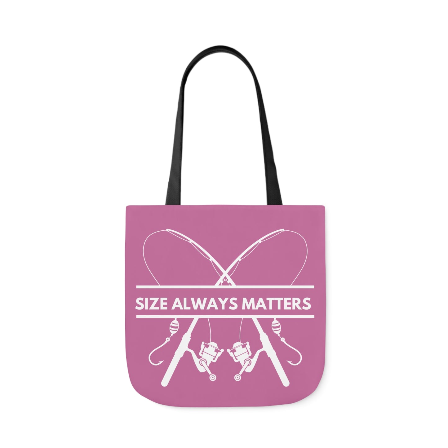 Fishing Canvas Pink Tote Bag