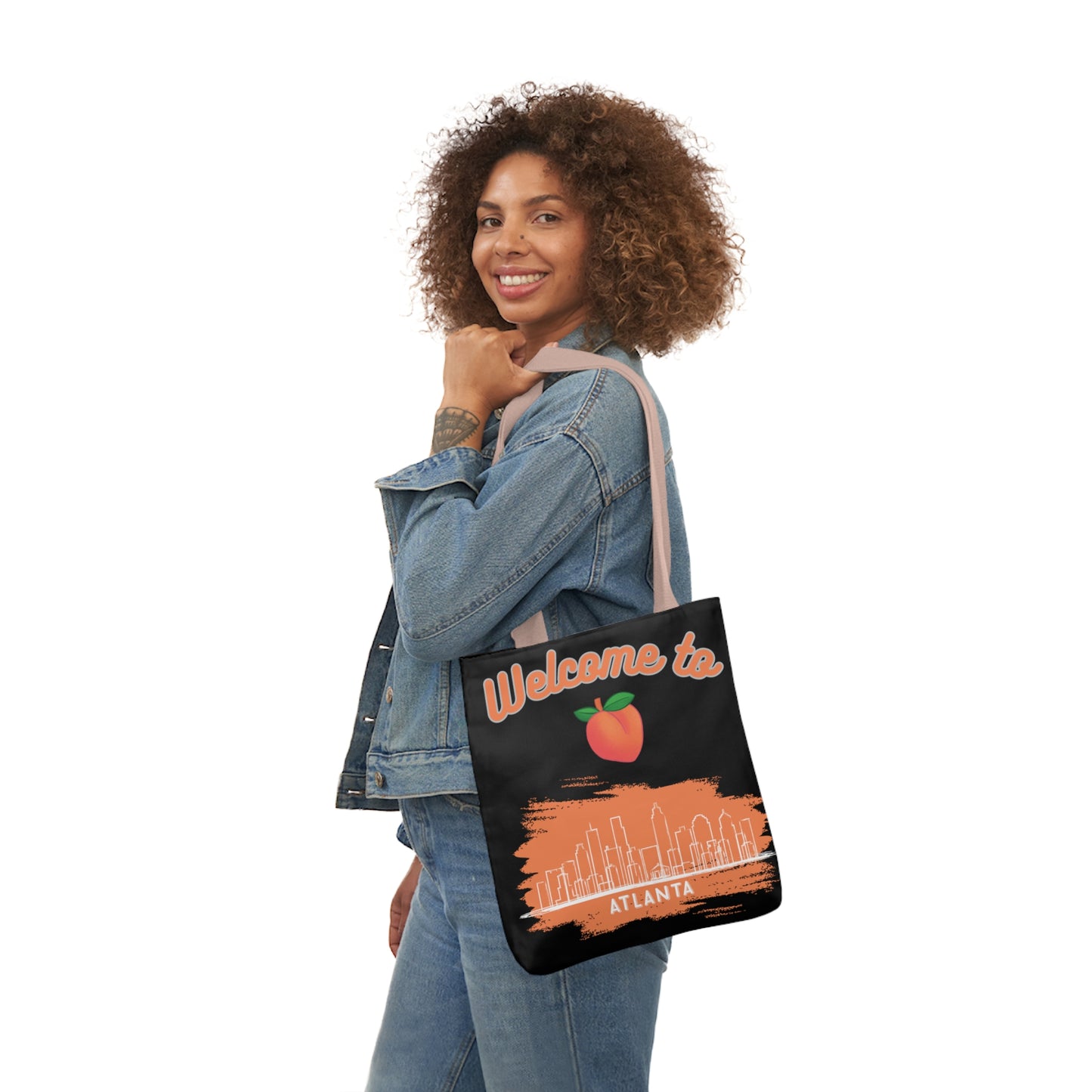 Atlanta Canvas Tote Bag, 5-Color Straps