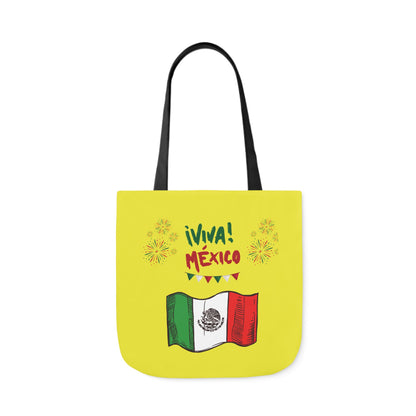 Personalized Mexican Theme Black Canvas Tote Bag
