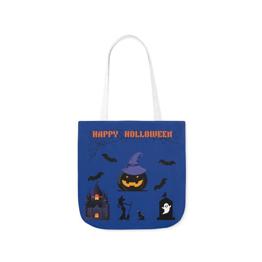 Holloween Canvas Tote Bag, 5-Color Straps