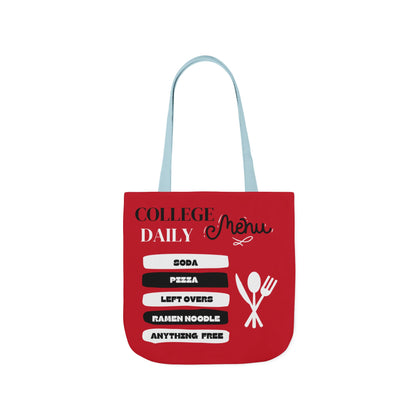 Funny Student Red Canvas Tote Bag