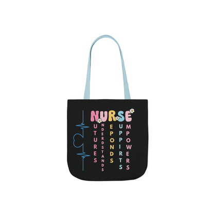 Personalized Nurse Initial Canvas Tote Bag — Custom Initial & Year Started as Nurse