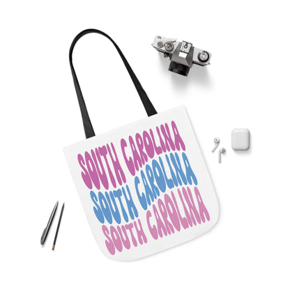 South Carolina Canvas Tote Bag, 5-Color Straps