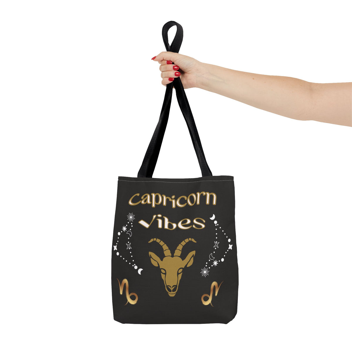 Capricorn Vibes Tote Bag — Zodiac Birthday Gift (December 22–January 19)