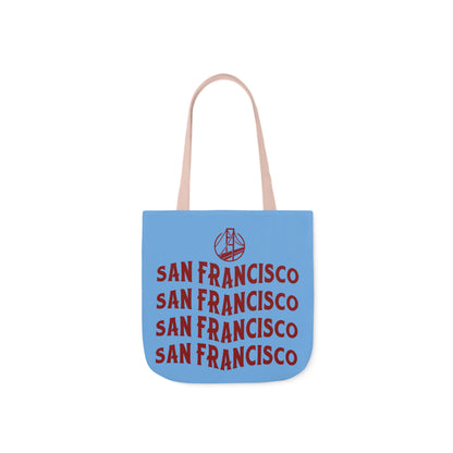 Canvas Tote Bag, San Francisco Light Blue