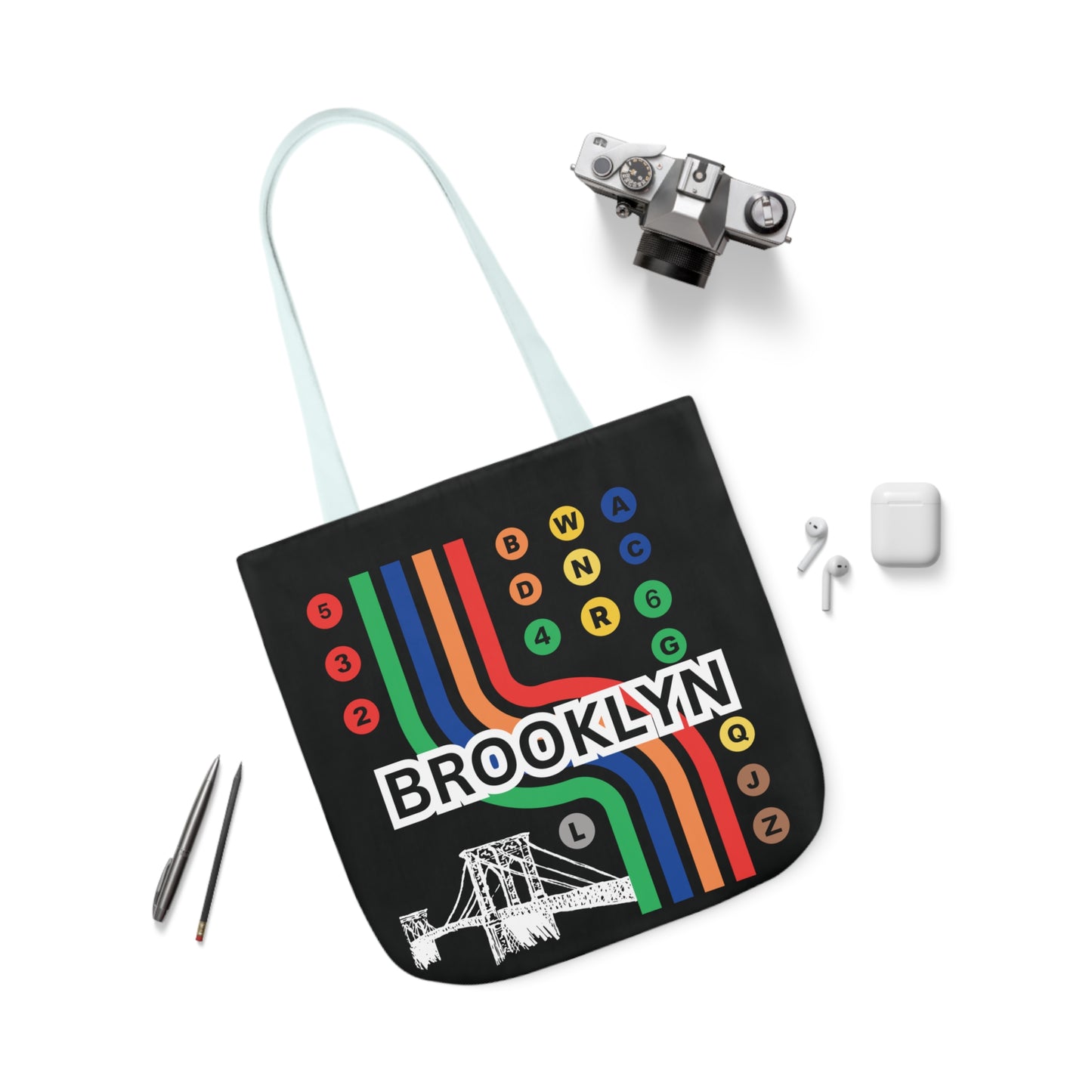 Canvas Tote Bag - Brooklyn Design