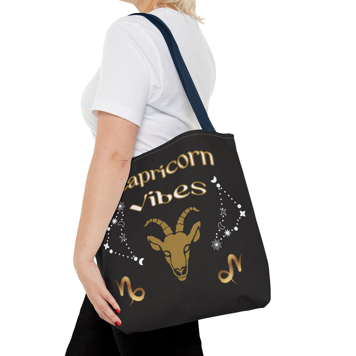 Capricorn Vibes Tote Bag — Zodiac Birthday Gift (December 22–January 19)