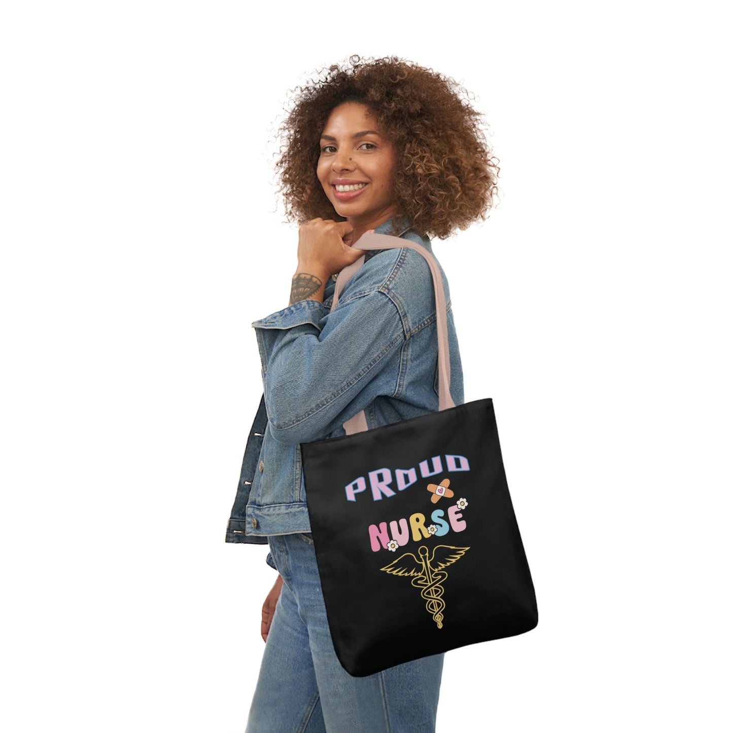 Black Nurse Tote Bag