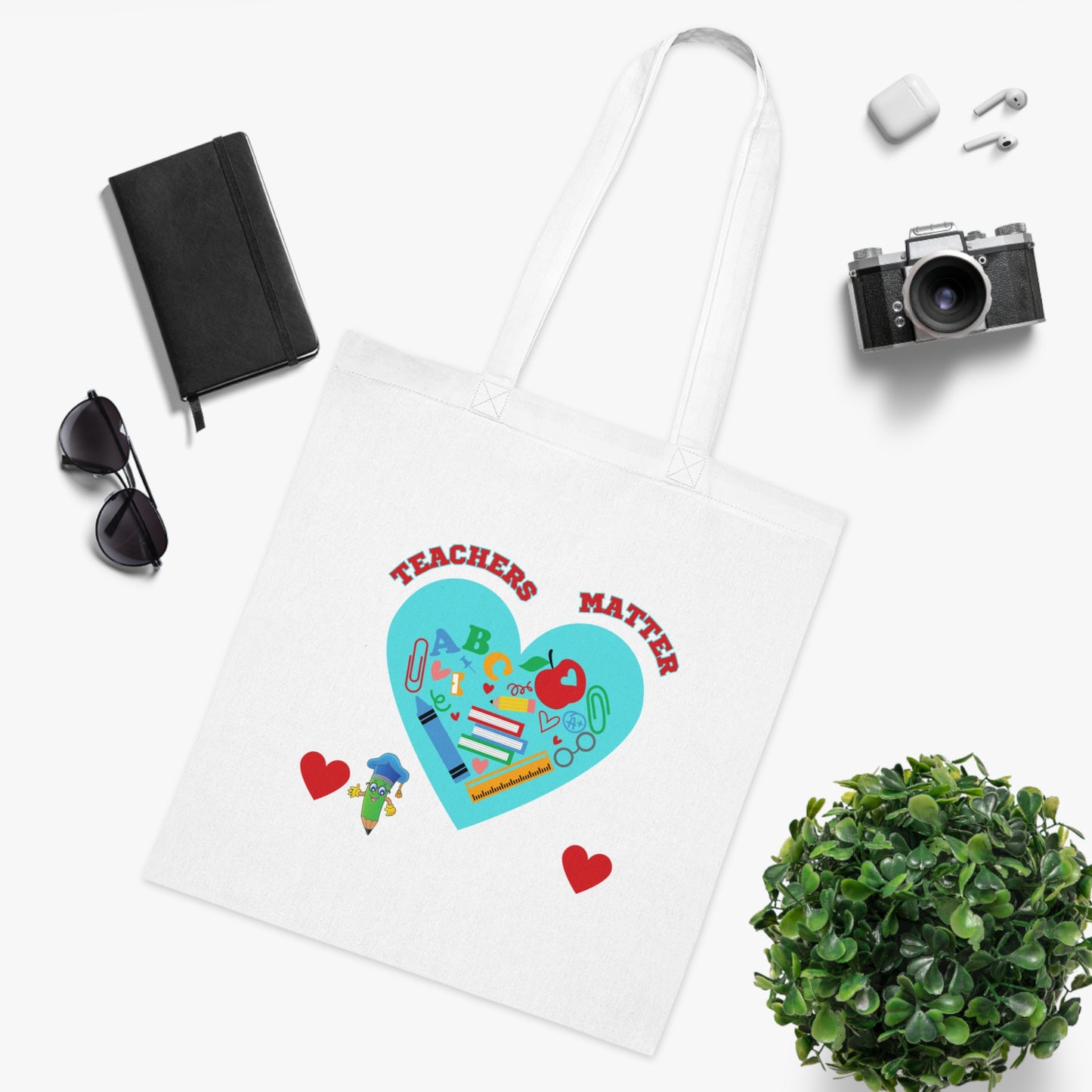 Teacher Tote Bag - Cotton Tote for Teachers