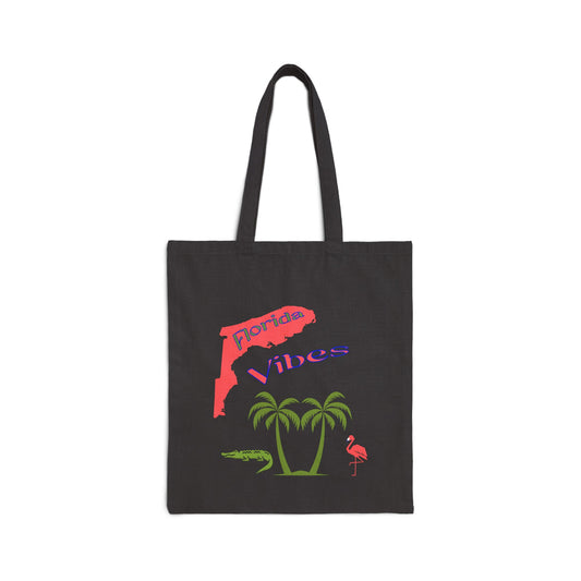 Florida Cotton Canvas Tote Bag