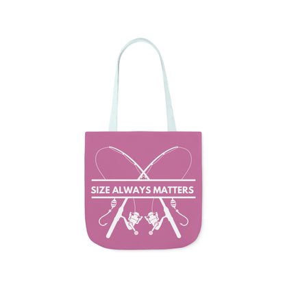 Fishing Canvas Pink Tote Bag