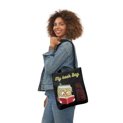 Book bag Canvas Tote Bag, 5-Color Straps