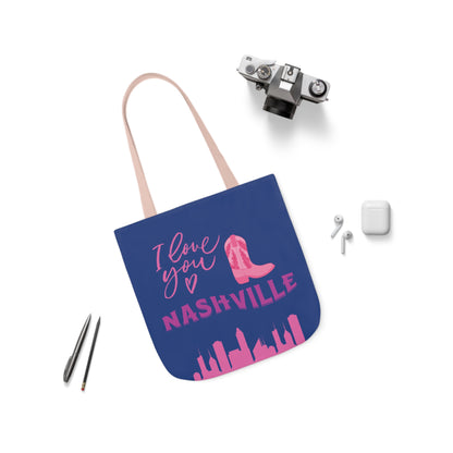 Canvas Tote Bag Nashville Blue